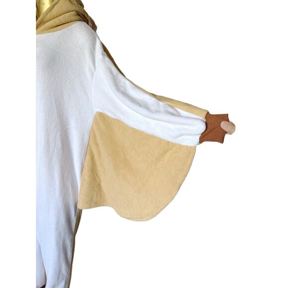 Adult Mens Womens Size Small Halloween Flying Squirrel Zip Up Hooded Costume - Picture 6 of 9